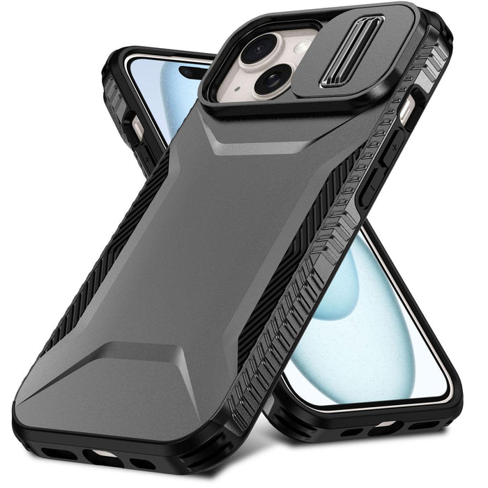 For Iphone 15 Sliding Camshield Phone Case