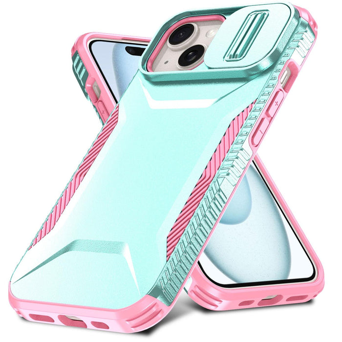 For Iphone 15 Sliding Camshield Phone Case