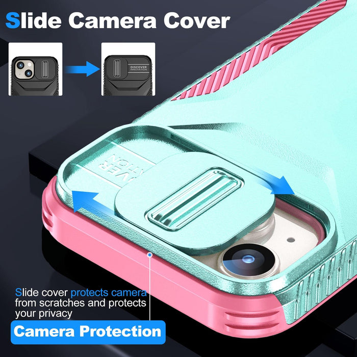 For Iphone 15 Sliding Camshield Phone Case