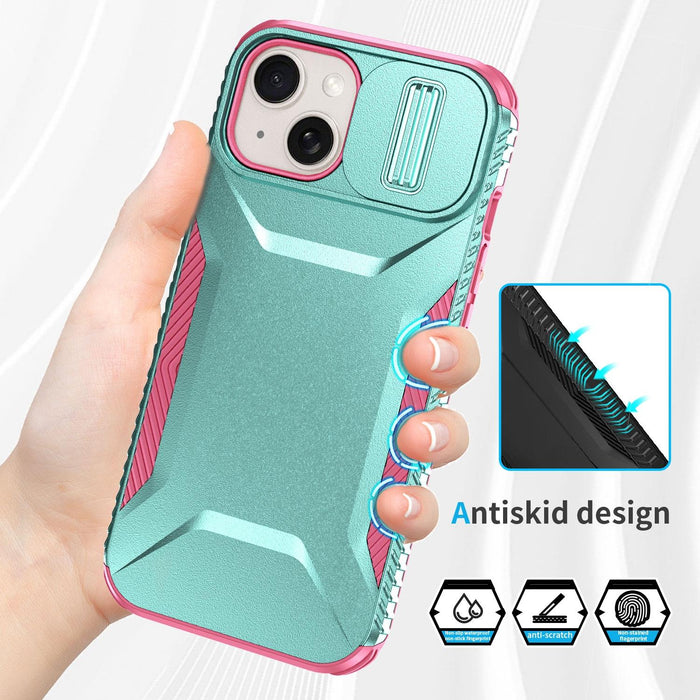 For Iphone 15 Sliding Camshield Phone Case