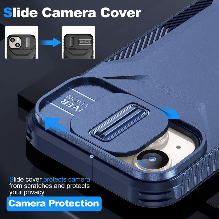 For Iphone 15 Sliding Camshield Phone Case