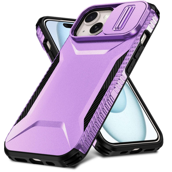 For Iphone 15 Sliding Camshield Phone Case