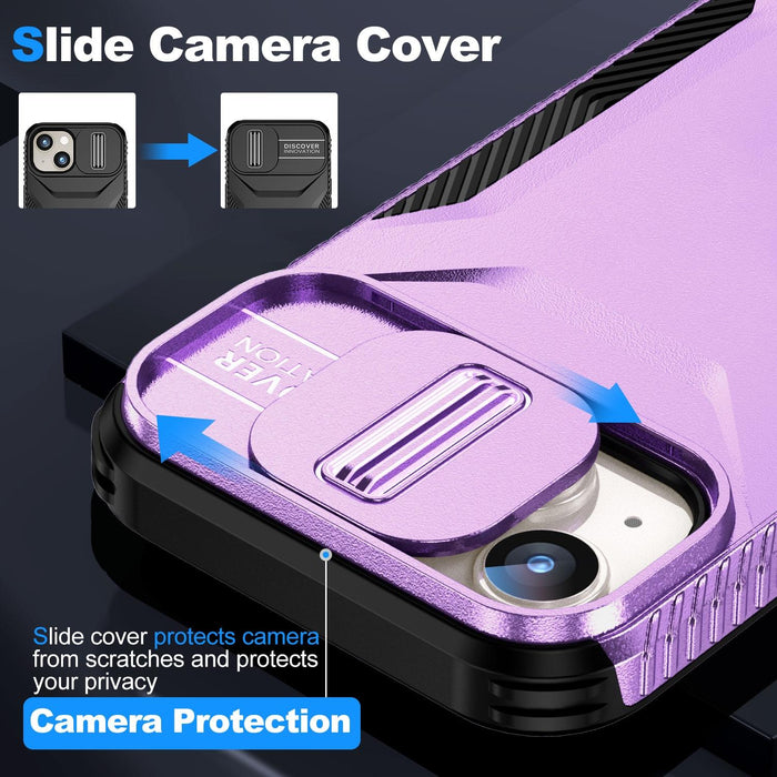 For Iphone 15 Sliding Camshield Phone Case