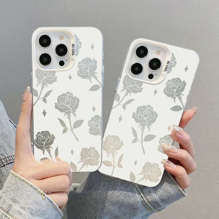 Hybrid Tpu Phone Case Silver Paint