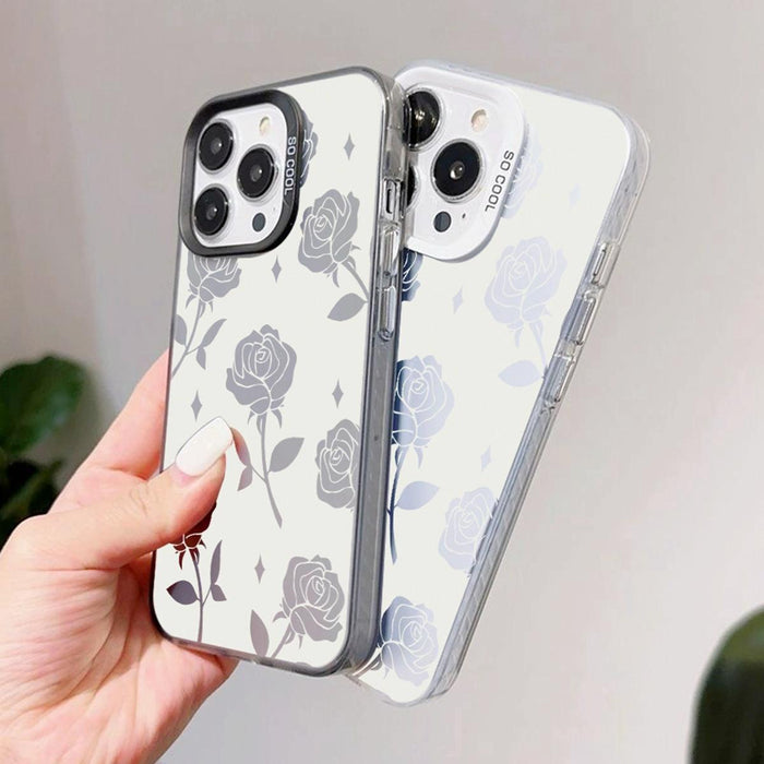 Hybrid Tpu Phone Case Silver Paint