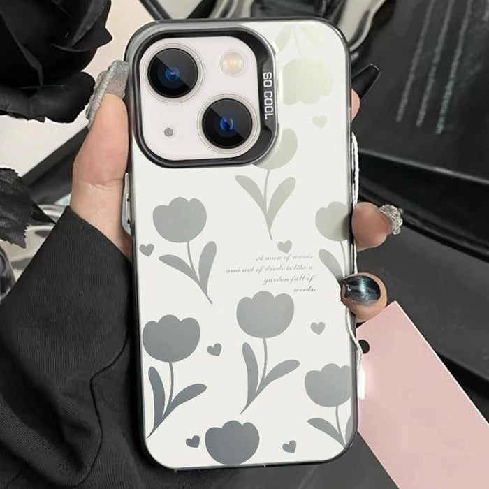 Hybrid Tpu Phone Case Silver Paint