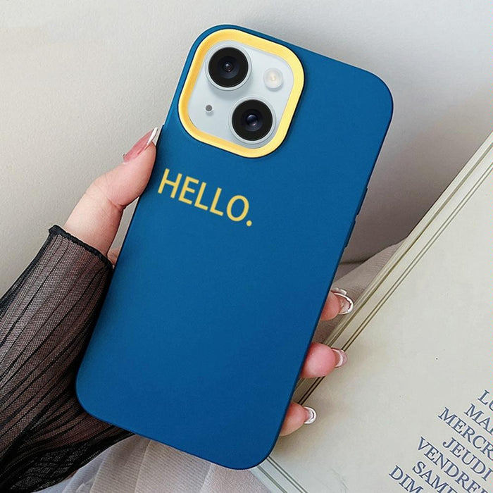 For Iphone 15 Hello Word Pc Hybrid Tpu Phone Case