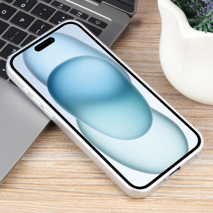 For Iphone 15 Pure Colour Honeycomb Aromatherapy Magsafe Phone Case