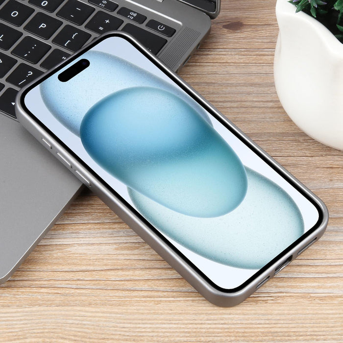 For Iphone 15 Pure Colour Honeycomb Aromatherapy Magsafe Phone Case