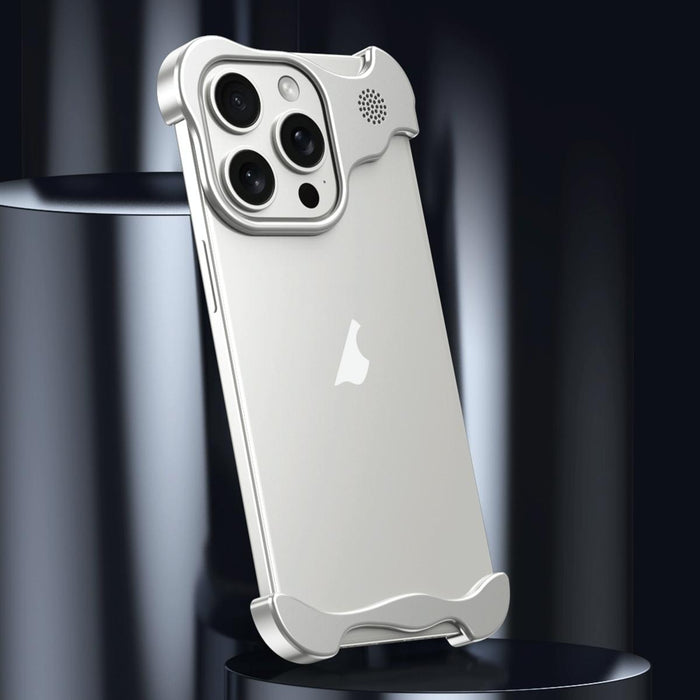For Iphone 15 Aromatherapy Alloy Frameless Phone Case