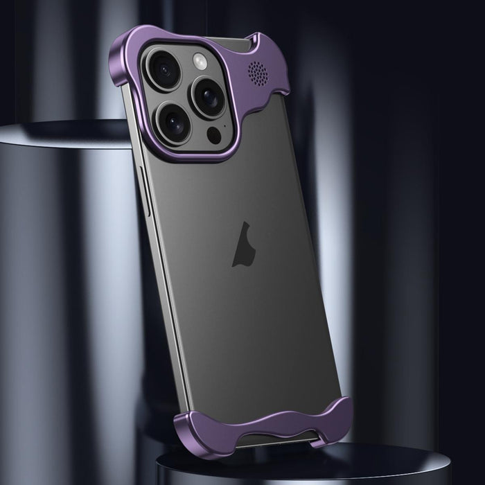 For Iphone 15 Aromatherapy Alloy Frameless Phone Case