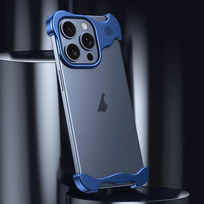 For Iphone 15 Aromatherapy Alloy Frameless Phone Case