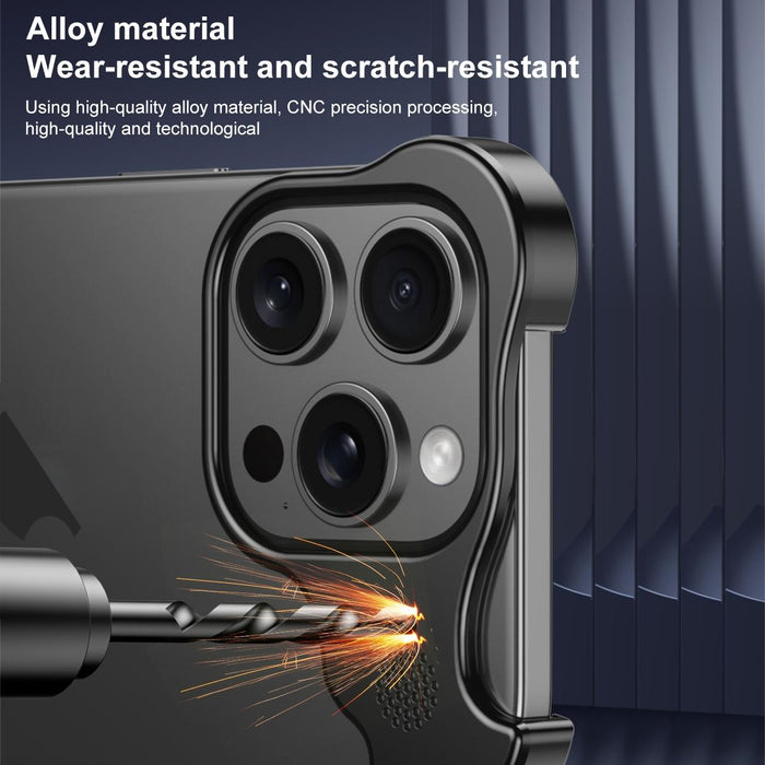 For Iphone 15 Aromatherapy Alloy Frameless Phone Case