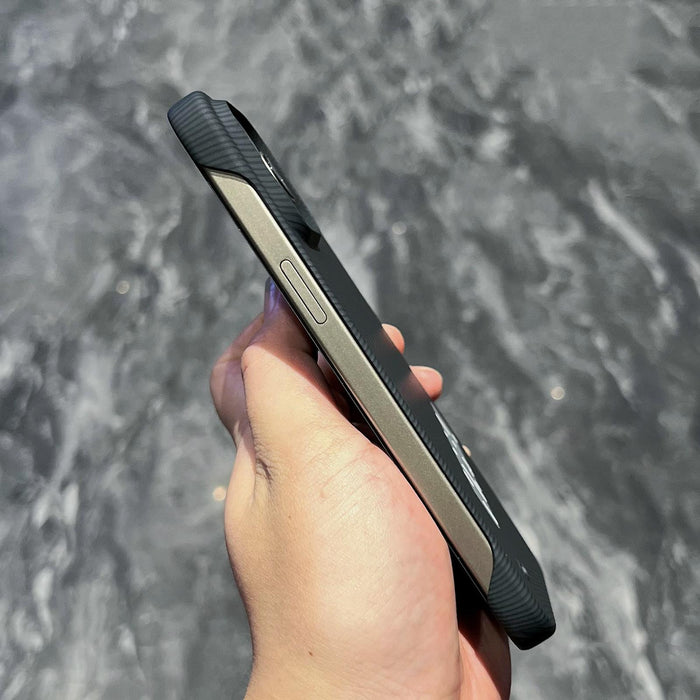 For Iphone 15 Carbon Fiber Frameless Cooling Phone Case