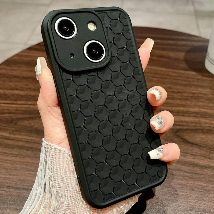 For Iphone 15 Honeycomb Cooling Tpu Phone Case