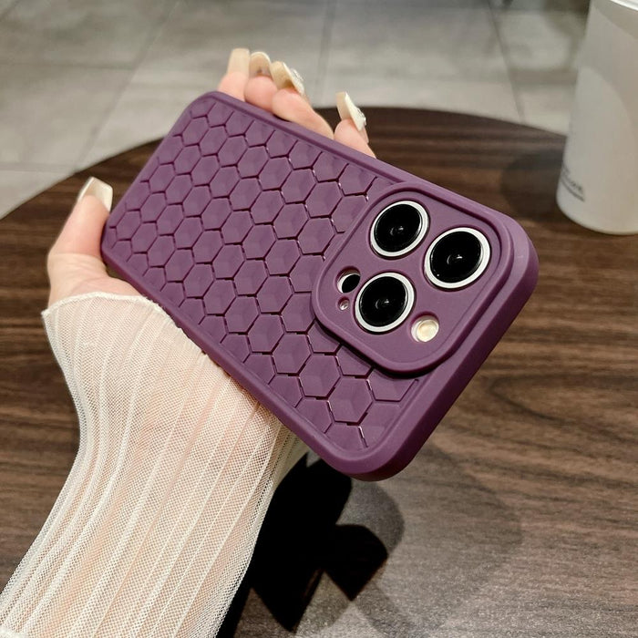 For Iphone 15 Honeycomb Cooling Tpu Phone Case
