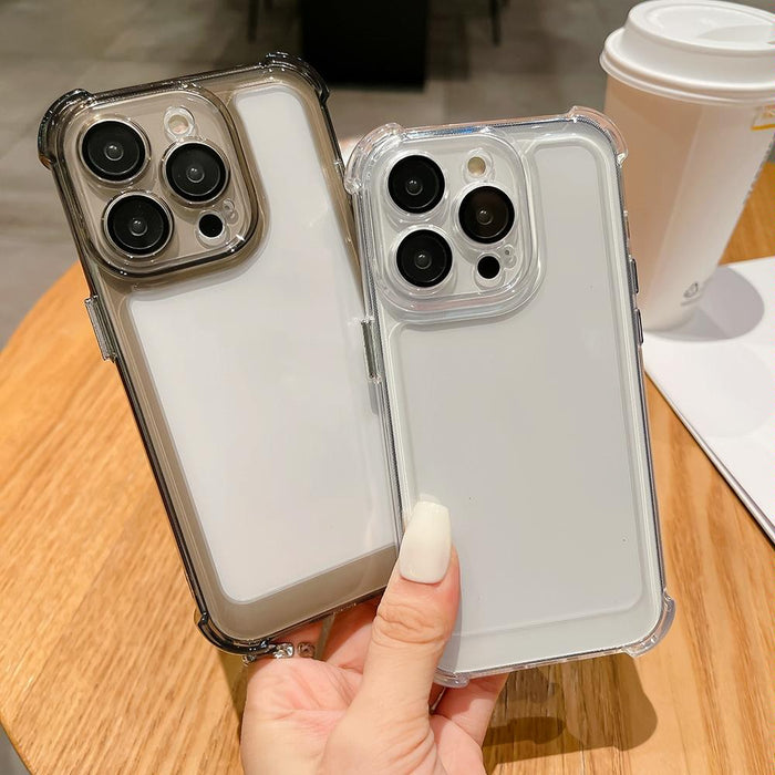 For Iphone 15 Clear Acrylic & Tpu Shockproof Phone Case