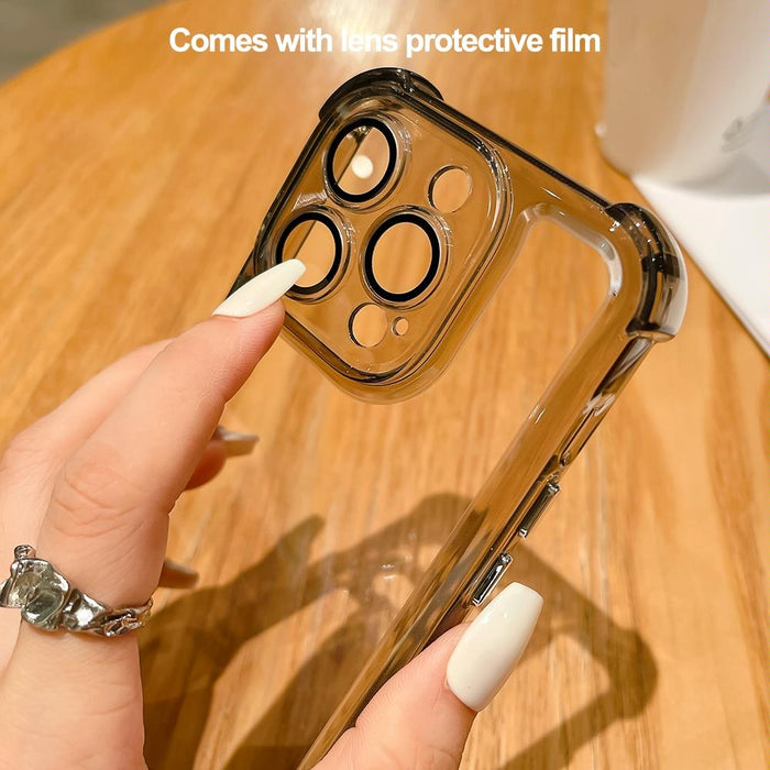 For Iphone 15 Clear Acrylic & Tpu Shockproof Phone Case