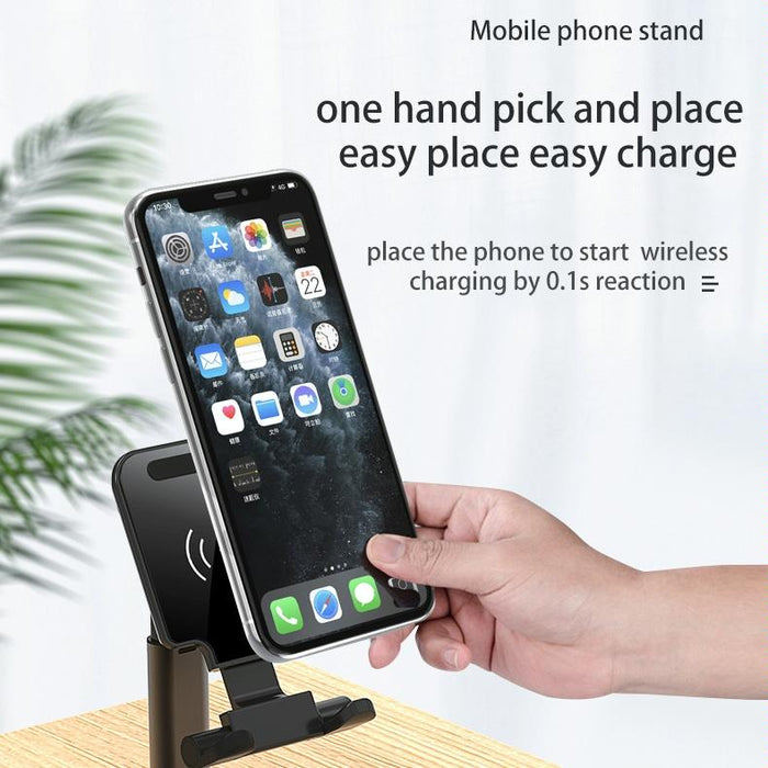 Portable 2 In 1 Wireless Charging Stand Single Charge