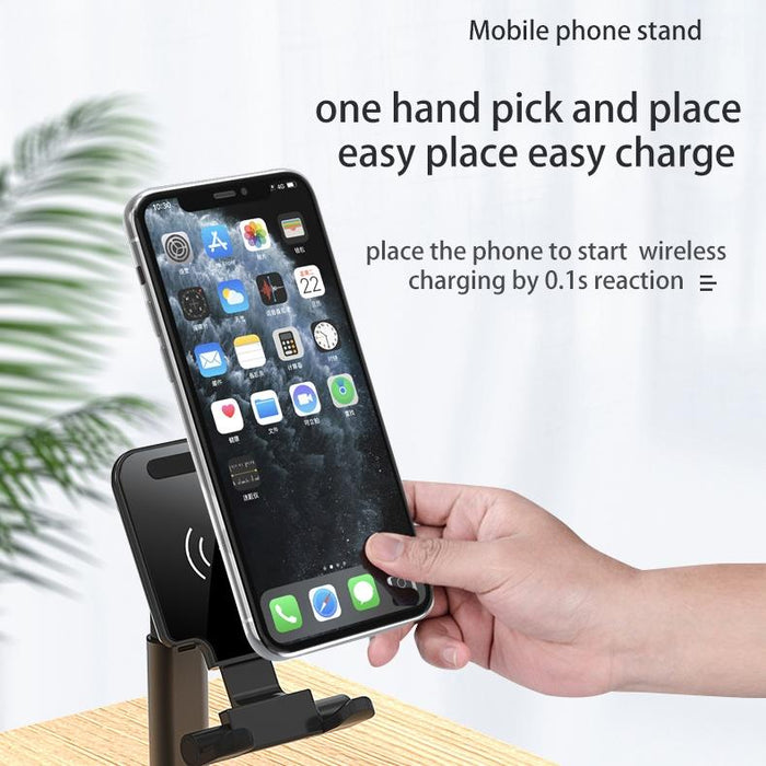 Portable 2 In 1 Wireless Charging Stand Single Charge
