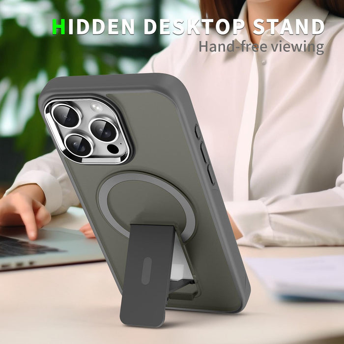 For Iphone 15 Acrylic & Tpu Magsafe Holder Phone Case