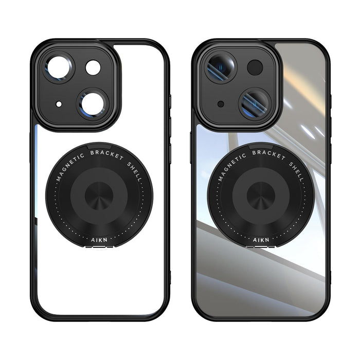 For Iphone 15 360 Degree Holder Magsafe Acrylic Hybrid Tpu Phone Case