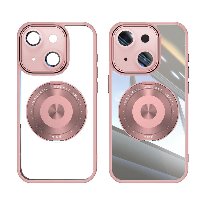 For Iphone 15 360 Degree Holder Magsafe Acrylic Hybrid Tpu Phone Case