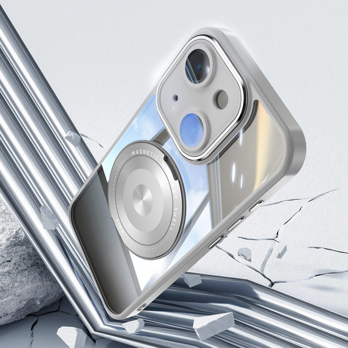 For Iphone 15 360 Degree Holder Magsafe Acrylic Hybrid Tpu Phone Case