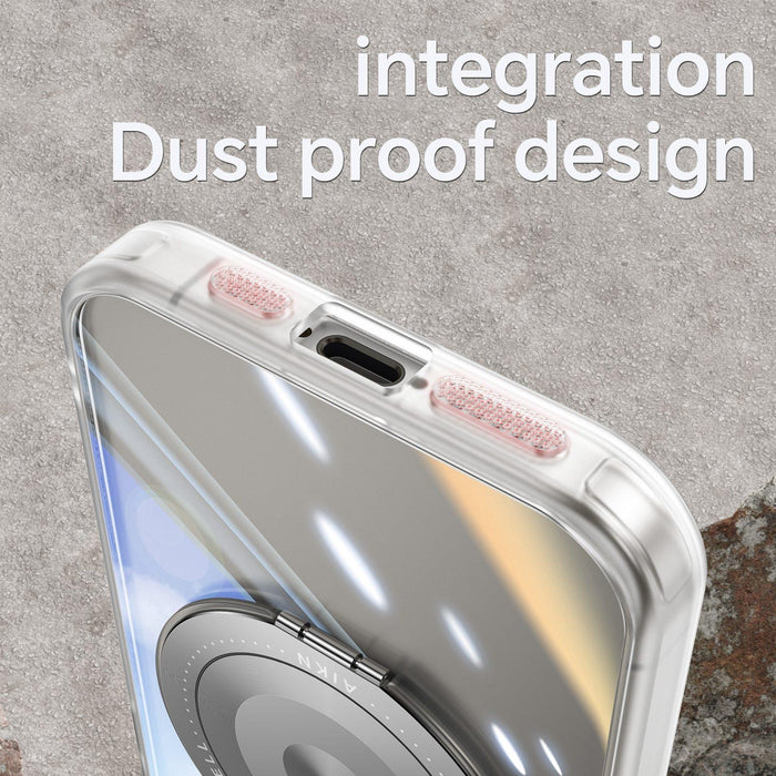 For Iphone 15 360 Degree Holder Magsafe Acrylic Hybrid Tpu Phone Case