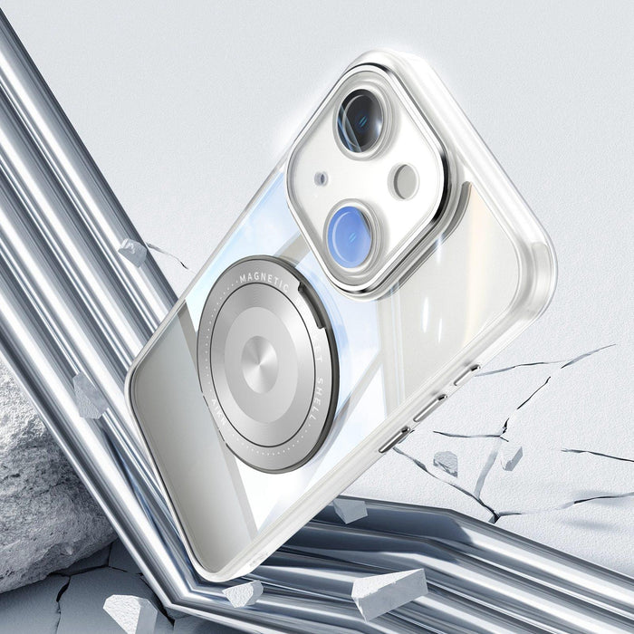 For Iphone 15 360 Degree Holder Magsafe Acrylic Hybrid Tpu Phone Case