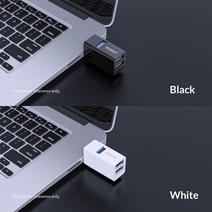 3-In-1 Mini Usb Hub Adapter Abs Plastic