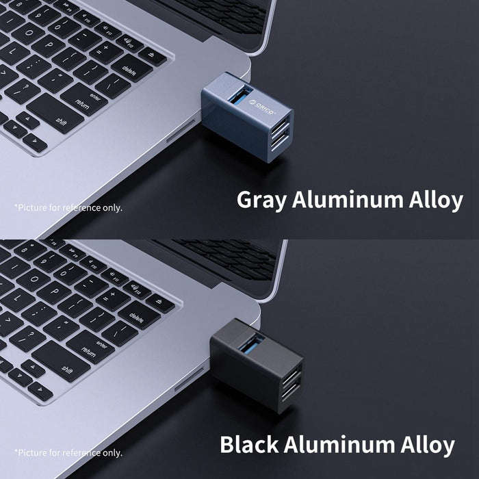 3-In-1 Aluminum Usb Mini Hub Adapter