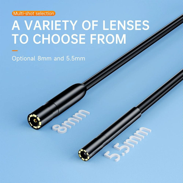 2 In 1 Usb-C / Type-C + 8 Pin Interface 8Mm Hd Industry Endoscope Length 10M Hard Tube