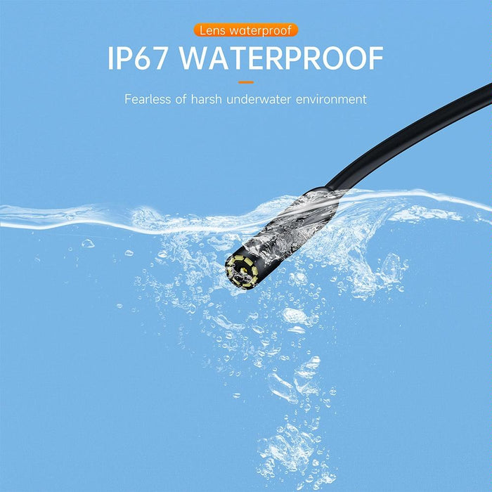 2 In 1 Usb-C / Type-C + 8 Pin Interface 8Mm Hd Industry Endoscope Length 10M Hard Tube