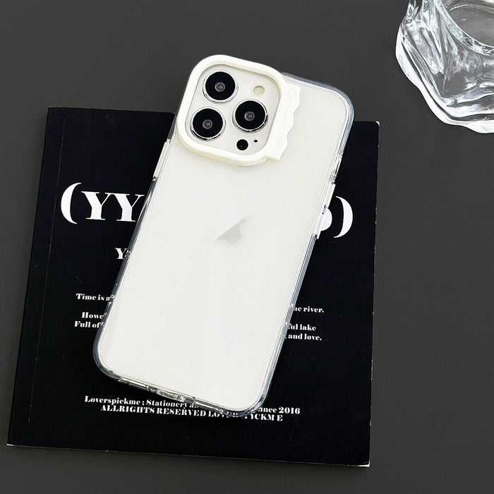 For Iphone 15 Colorful Wavy Circle Pc Hybrid Tpu Phone Case
