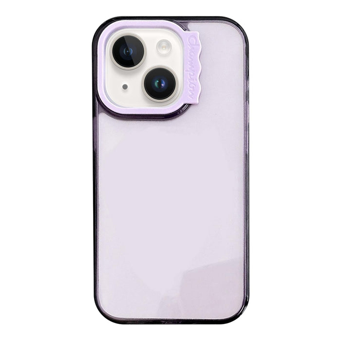 For Iphone 15 Colorful Wavy Circle Pc Hybrid Tpu Phone Case