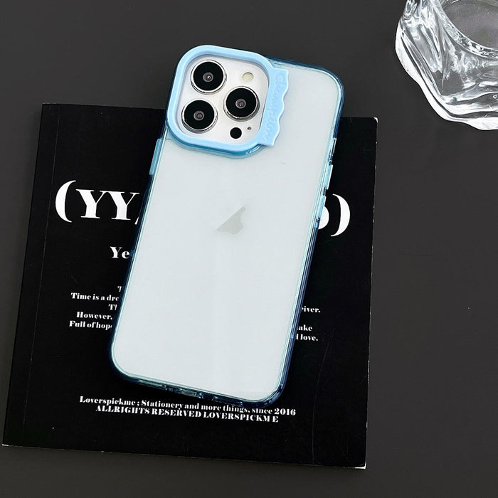 For Iphone 15 Colorful Wavy Circle Pc Hybrid Tpu Phone Case