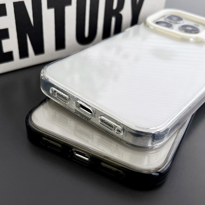 For Iphone 15 Colorful Wavy Circle Pc Hybrid Tpu Phone Case