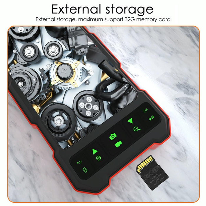 4.5 Inch Ips Colour Screen 5.5Mm Single Camera Split Hard Cable Industrial Endoscope Length 10M Black Red