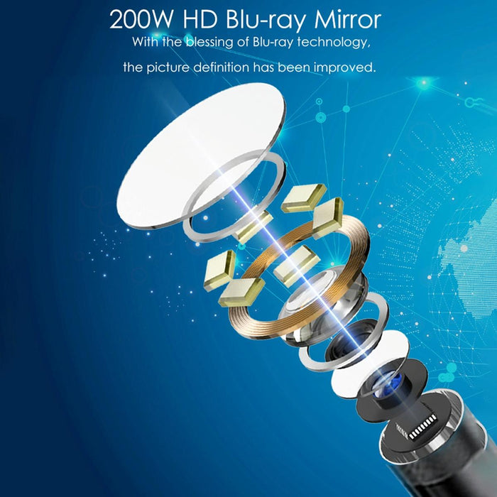 4.5 Inch Ips Colour Screen 7.9Mm Triple Camera Split Hard Cable Industrial Endoscope Length 10M Black Red