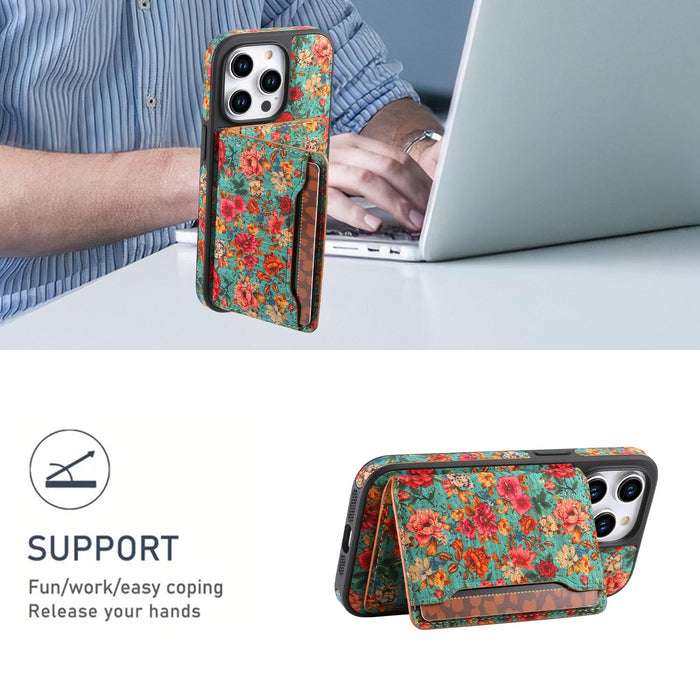 For Iphone 15 Magsafe Detachable Card Slot Holder Phone Case