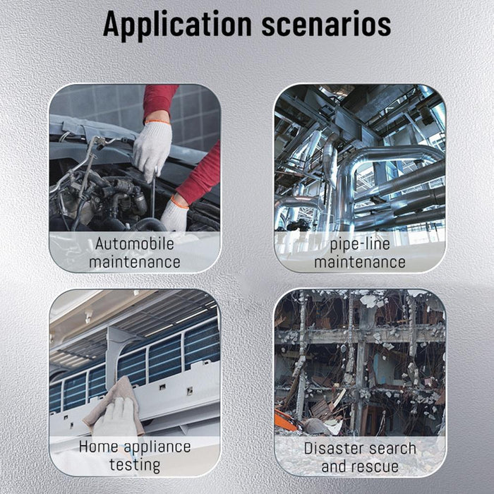 5 Inch Ips Colour Screen 5.5Mm Dual Camera Handheld Hard Cable Hd Industrial Endoscope Length 1M Orange Black