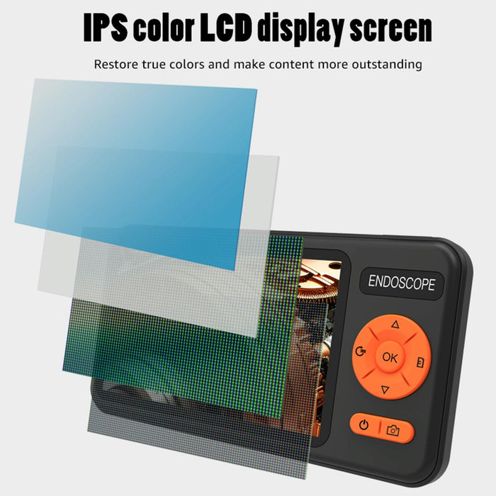 5 Inch Ips Screen 3.9Mm Single Lens Ip67 Waterproof Industrial Endoscope With Bracket Length 1M