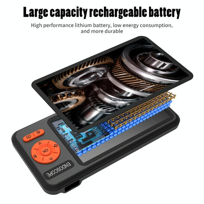 5 Inch Ips Screen 3.9Mm Single Lens Ip67 Waterproof Industrial Endoscope With Bracket Length 1M