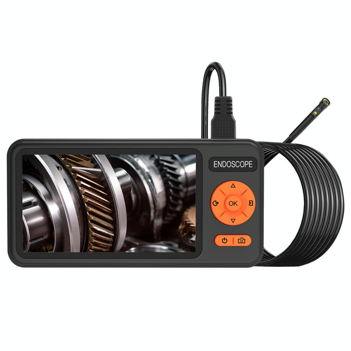 5 Inch Ips Screen 5.5Mm Dual Lens Ip67 Waterproof Industrial Endoscope With Bracket Length 1M