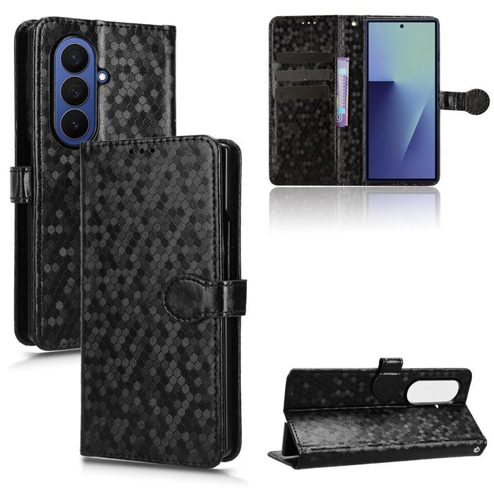 For Samsung Galaxy Z Fold7 5G Honeycomb Dot Texture Leather Phone Case
