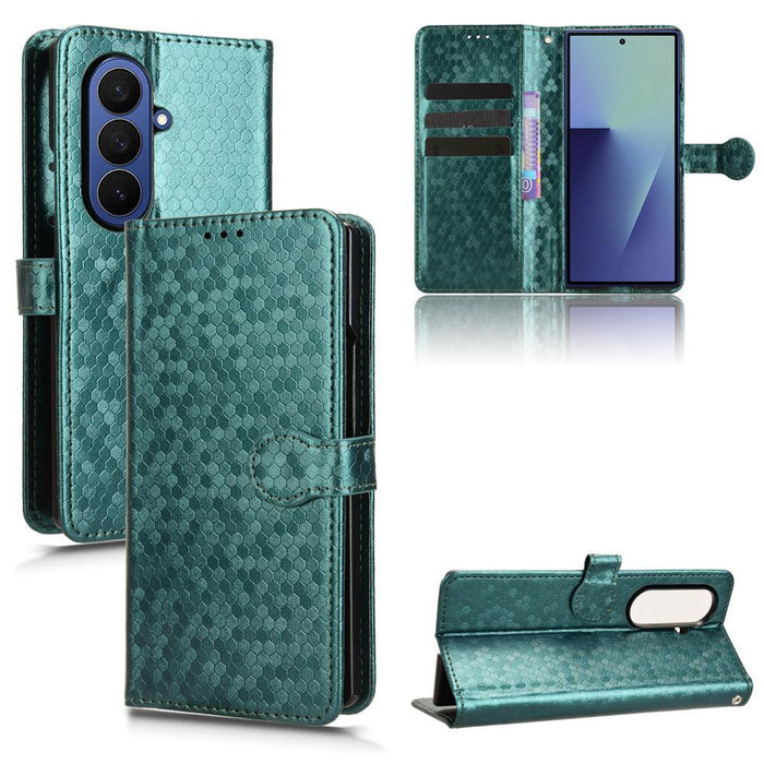 For Samsung Galaxy Z Fold7 5G Honeycomb Dot Texture Leather Phone Case
