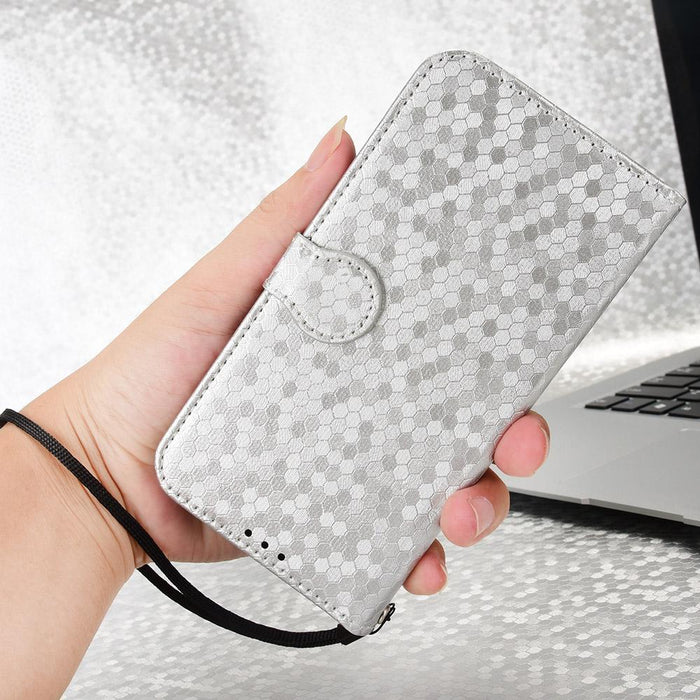 For Samsung Galaxy Z Fold7 5G Honeycomb Dot Texture Leather Phone Case