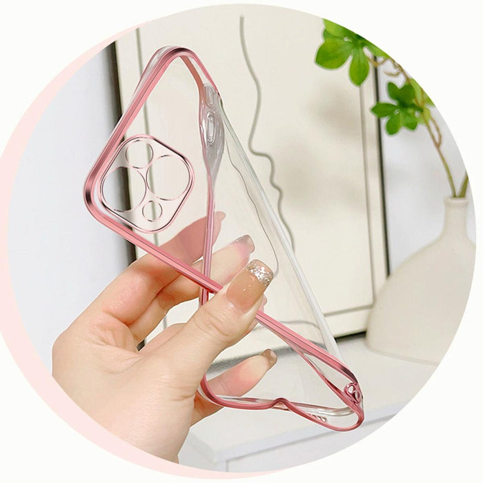 For Iphone 15 Plated Gradient Glitter Butterfly Holder Tpu Phone Case