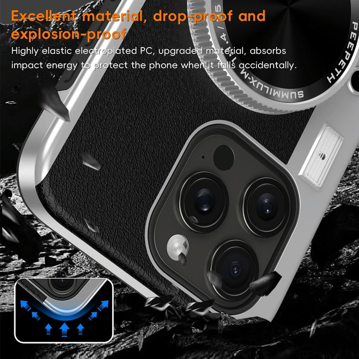 For Iphone 15 3D Retro Bluetooth Camera Magsafe Mirror Phone Case